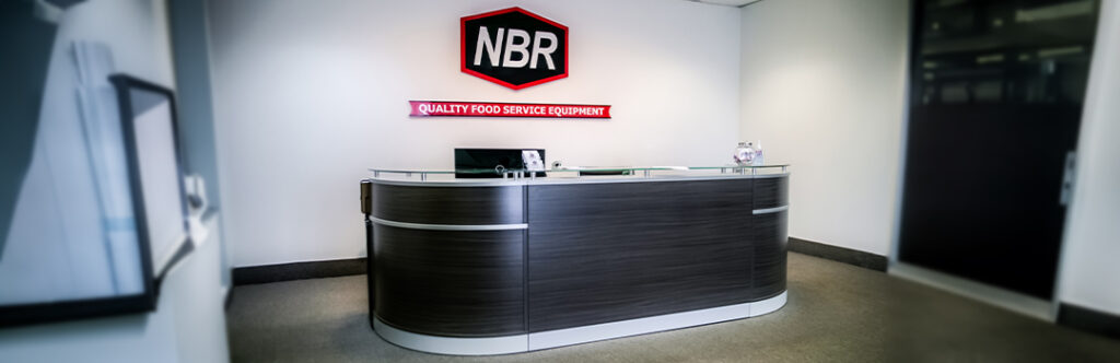 NBR Equipment's front office desk.